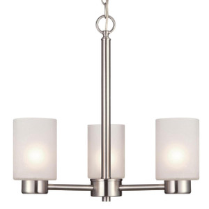 Westinghouse 6227500 - 3-Light Brushed Nickel Chandelier - 18-1/4 in Diameter