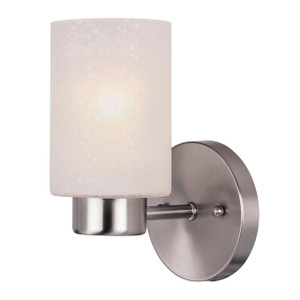 Westinghouse 6227800 - 1-Light Brushed Nickel Wall Sconce - 8-1/4 in High