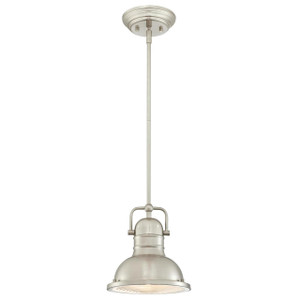 Westinghouse 6334600 - 9W LED Brushed Nickel Mini Pendant - 8-3/4 in Diameter