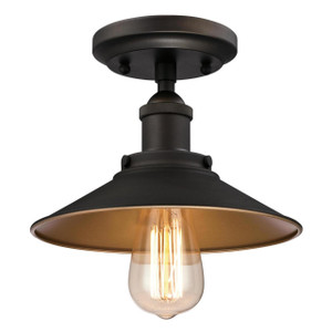 Westinghouse 6336000 - 1-Light Oil Rubbed Bronze Semi-Flush Mount - 9 in Diameter