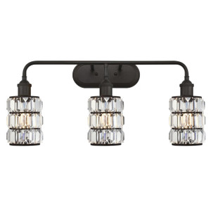 Westinghouse 6337900 - 3-Light Oil Rubbed Bronze Vanity Light - 26-1/2 in Wide