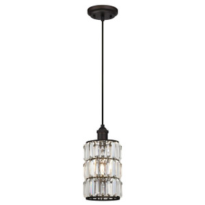 Westinghouse 6338400 - 1-Light Oil Rubbed Bronze Mini Pendant - 6 in Diameter