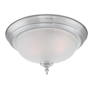 Westinghouse 6344400 - 2-Light Brushed Nickel Flush Mount - 13 in Diameter - 2 Pack