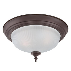 Westinghouse 6344500 - 2-Light Oil Rubbed Bronze Flush Mount - 13 in Diameter - 2 Pack