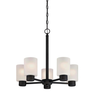 Westinghouse 6353800 - 5-Light Oil Rubbed Bronze Chandelier - 20-5/8 in Diameter