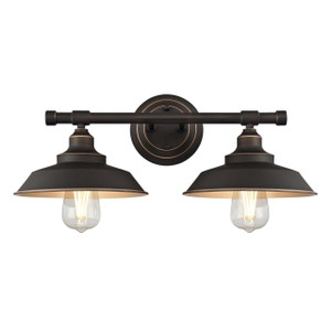 Westinghouse 6354800 - 2-Light Oil Rubbed Bronze Vanity Light - 19-11/16 in Wide