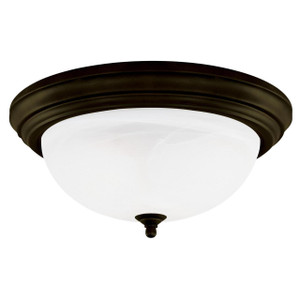 Westinghouse 6429200 - 3-Light Oil Rubbed Bronze Flush Mount - 15 in Diameter