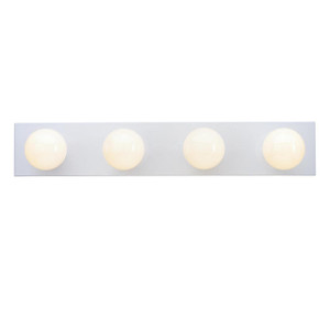 Westinghouse 6659500 - 4-Light White Vanity Light Bath Bar - 24 in Wide