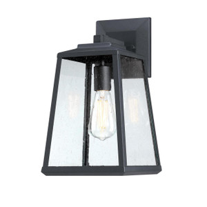 Westinghouse 6114200 - 1-Light Textured Black Outdoor Wall Lantern - 15 in High