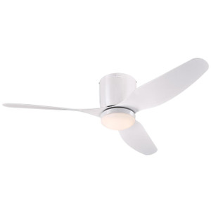 Westinghouse 7225100 - 46 in White 3-Blade Ceiling Fan with LED Light - Carla - White Blades