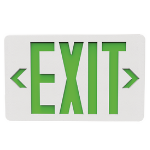 Halco 95002 - Evade Exit Sign - Green Lettering - Emergency Battery Backup