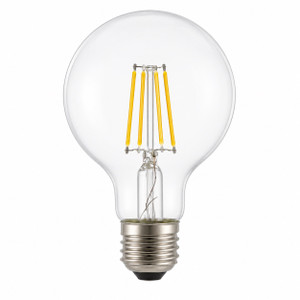 TCP FG25D4040E26SCL95 - 4W G25 Clear LED Filament Globe Bulb - 95 CRI - 4000K