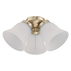 Westinghouse 7784500 - 3-Light LED Polished Brass Cluster Ceiling Fan Light Kit