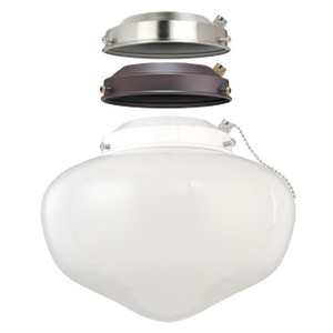 Westinghouse 7785200 - 1-Light 9W LED Schoolhouse Ceiling Fan Light Kit - 8-1/4 in Wide