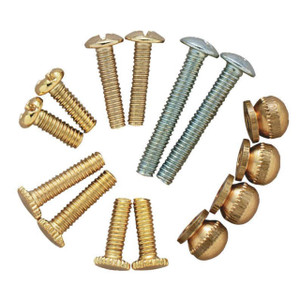 Westinghouse 7063500 - Brass and Nickel-Plated Light Fixture Repair Kit - 14 Pack