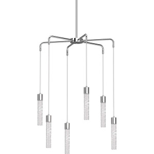  Volume Lighting V1566-3 Integrated LED Indoor Chrome Chandelier