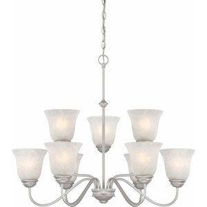 Volume Lighting V2269-62 Indoor Nickel Hanging Chandelier
