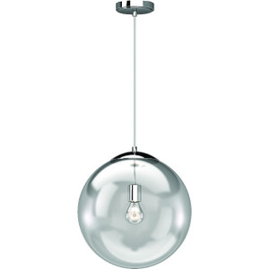  Volume Lighting V4455-3 Indoor Chrome Globe Shade Pendant