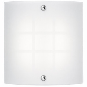 Volume V6628-33 - Brushed Nickel LED Indoor Wall Sconce with White Glass - 3000K 