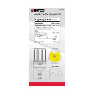 Satco S49392 36W/LED/HP/850/100-277V/E26