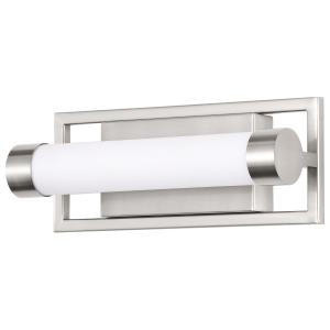  Satco 62-1541 Brushed Nickel Vanity Light with White Acrylic Lens 