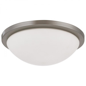  Satco 62-1843 Brushed Nickel LED Flush-Mount Light Fixture 