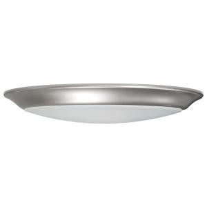  Satco 62-1673 Brushed Nickel Flush-Mount Disk Light 