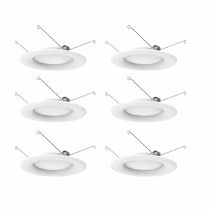 Satco S11641 - 5/6" LED Retrofit Downlight - Warm White - 6 Pack 