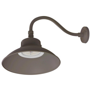  Satco 65-662 Bronze LED Gooseneck Fixture 