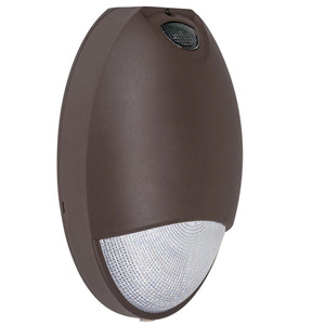 Emergency Outdoor Oval LED Wall Pack with Battery Backup & Photocell – Bronzel  