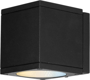  Sunlite 81292-SU Black Outdoor Up Down Wall Light Cube  