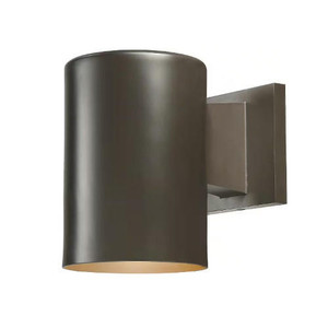 Volume Lighting V9225-79 - 5 in Diameter Antique Bronze Outdoor Cylinder Wall Light