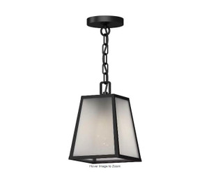 Volume Lighting V9054-5 - Black Outdoor Lantern Pendant - Frosted Glass