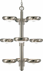 Volume Lighting V7339-33 - Brushed Nickel Tiered Chandelier