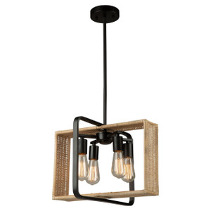 Artcraft Lighting Artcraft AC11714BK Black Pendant Fixture 