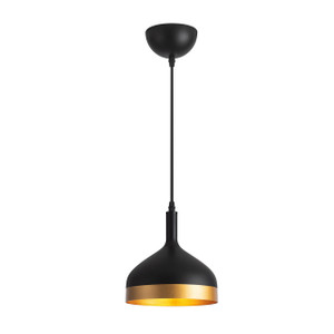 Artcraft Lighting Artcraft SC13351BK Black & Gold Pendant Fixture 