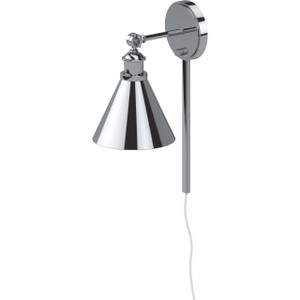 Volume Lighting  V4981-93 Polished Nickel Plug In Wall Sconce Lamp 