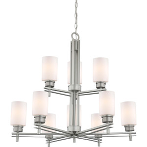 Volume Lighting V3769-62 Indoor Nickel Hanging Chandelier 