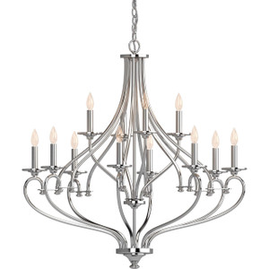 Volume Lighting V3182-3 Indoor Chrome Hanging Chandelier