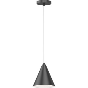 Volume Lighting V2611-5 Black Island Pendant Light with Cone Metal Shade 