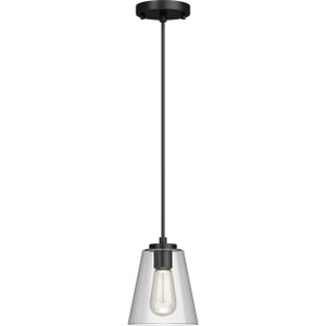 Volume Lighting V2501-5 Black Modern Mini Shaded Pendant Light