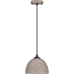 Volume Lighting V2401-43 Gray Wood Grain Island Dome Pendant Light 