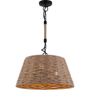 Volume Lighting V2163-5 Black Basket Island Pendant Light