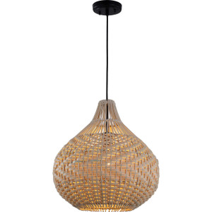 Volume Lighting V2111-5 Natural Rattan Basket Pendant Light 