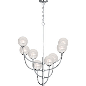 Volume Lighting  V2058-3 Lawrence Indoor Chrome Hanging Chandelier