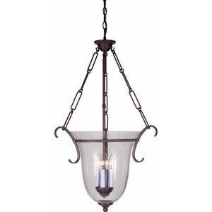 Volume Lighting V1934-22 - Prairie Rock Bell Jar Pendant - Clear Glass