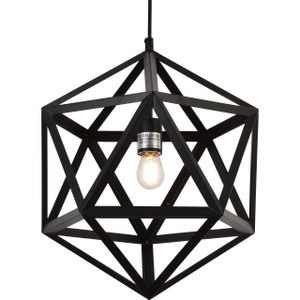 Volume Lighting V1605-5 Black Indoor Pendant Light