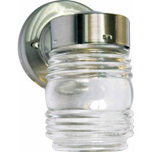 Volume Lighting Volume  V1522-33 Brushed Nickel Outdoor Wall Mount Sconce