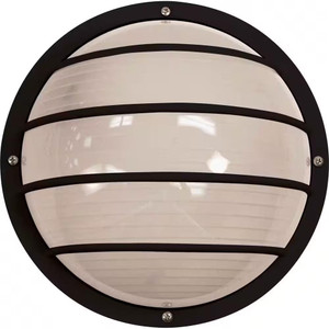 Volume Lighting Volume V8852-5 Black Round Plastic Waterproof Light Fixture 