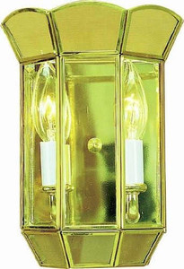 Volume Lighting Volume V5012-2 Polished Brass Wall Sconce